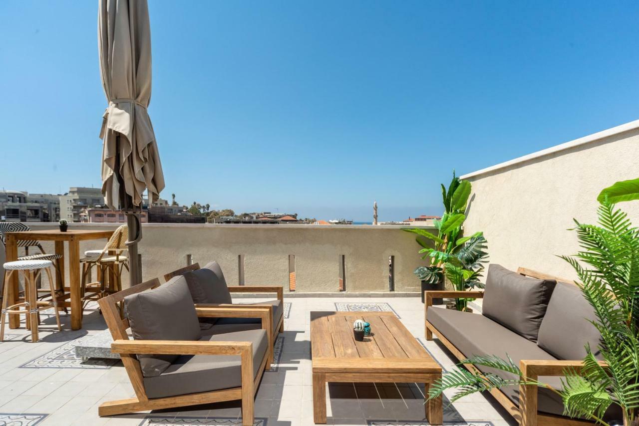 Duplex With Sea View Terrace Above The Flea Market Tel Aviv Exterior foto