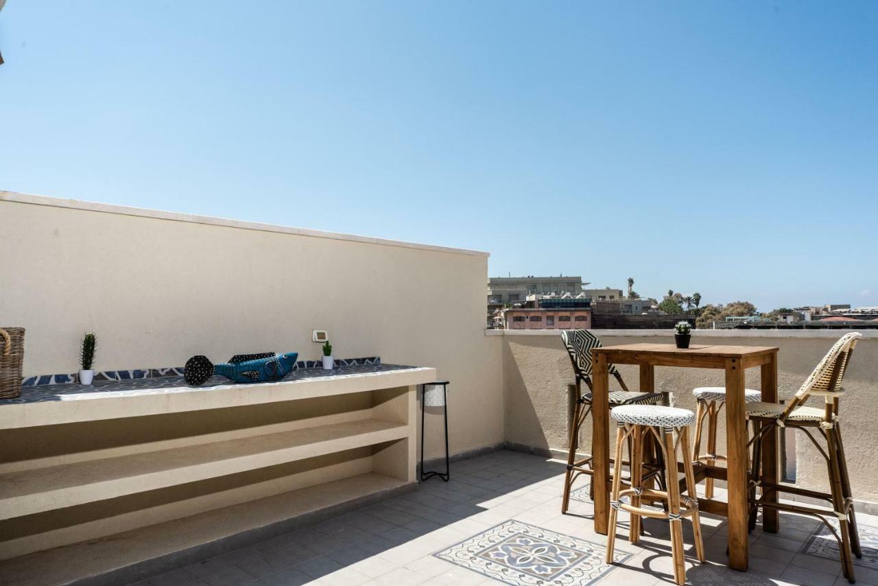 Duplex With Sea View Terrace Above The Flea Market Tel Aviv Exterior foto